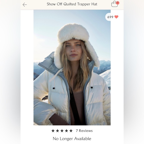 Free People Show Off Quilted Trapper Hat - Picture 2 of 5